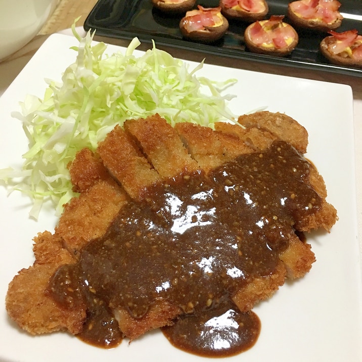 胡麻の風味が香ばしい♪ごまソースだれとんかつ♡